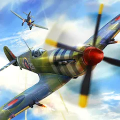 Скачать взломанную Warplanes: WW2 Dogfight (Варплейнс)  [МОД Mega Pack] - стабильная версия apk на Андроид