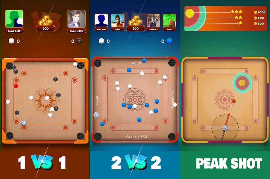 Carrom Board Clash : Pool game (Карром борд пул игра)  [МОД Unlocked] Screenshot 4