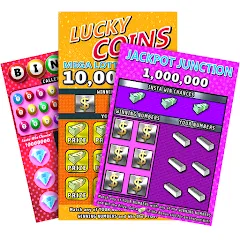 Взломанная Scratch Off Lottery Casino (Скретч Офф Лотерейное Казино)  [МОД Много денег] - полная версия apk на Андроид