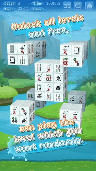 Stacker Mahjong 3D (Стаккер Маджонг 3Д)  [МОД Много денег] Screenshot 3