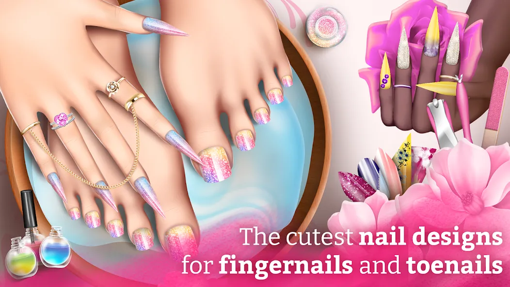 Nail Art Fashion Salon Game  [МОД Unlocked] Screenshot 1