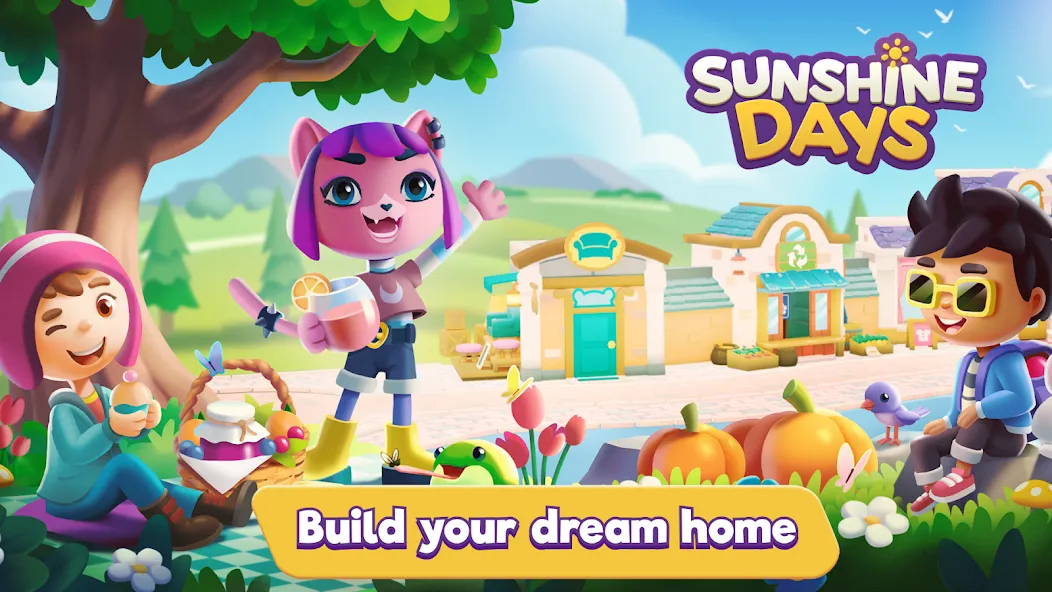 Sunshine Days - Build A Home (Саншайн Дэйз)  [МОД Unlimited Money] Screenshot 1