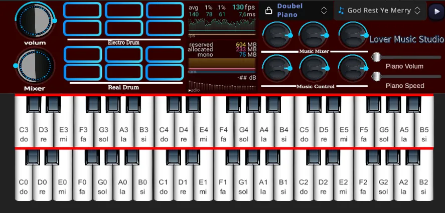 Org Piano:Real Piano Keyboard (Орг Пиано)  [МОД Menu] Screenshot 3