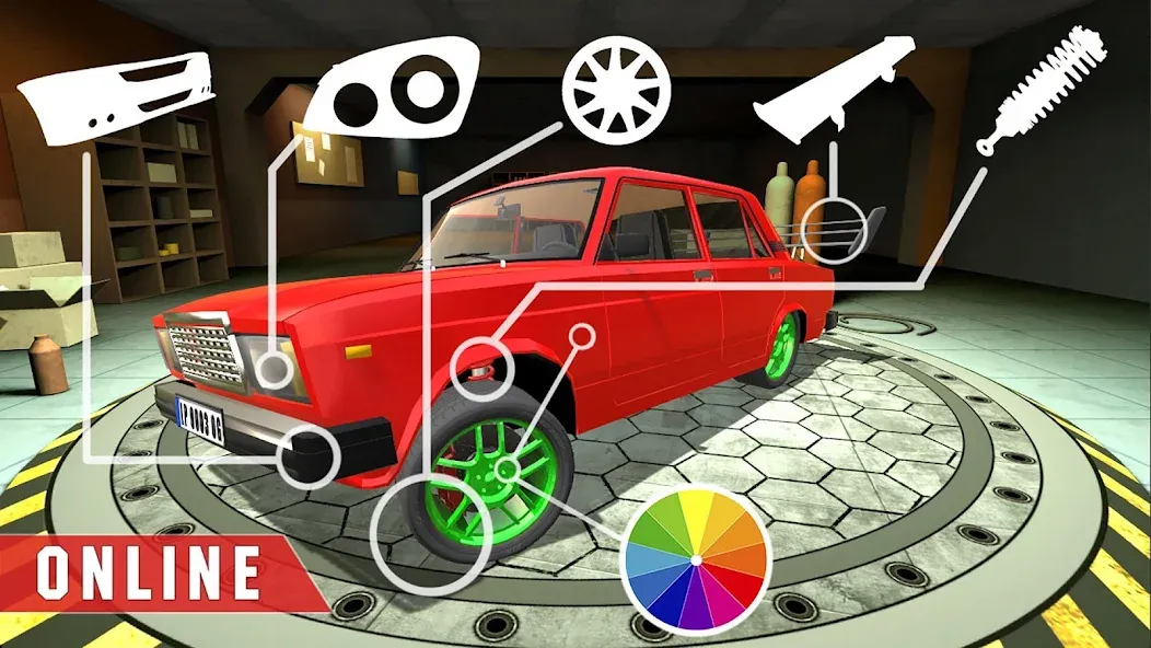 Real Cars Online Racing  [МОД Mega Pack] Screenshot 1