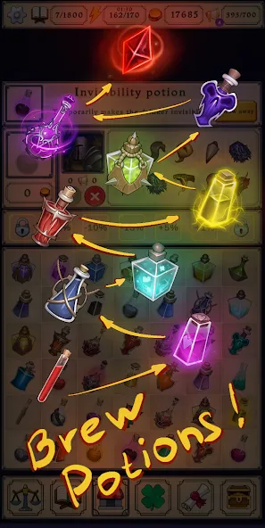 Potion shop: Alchemy Simulator (Пошоп)  [МОД Бесконечные монеты] Screenshot 1