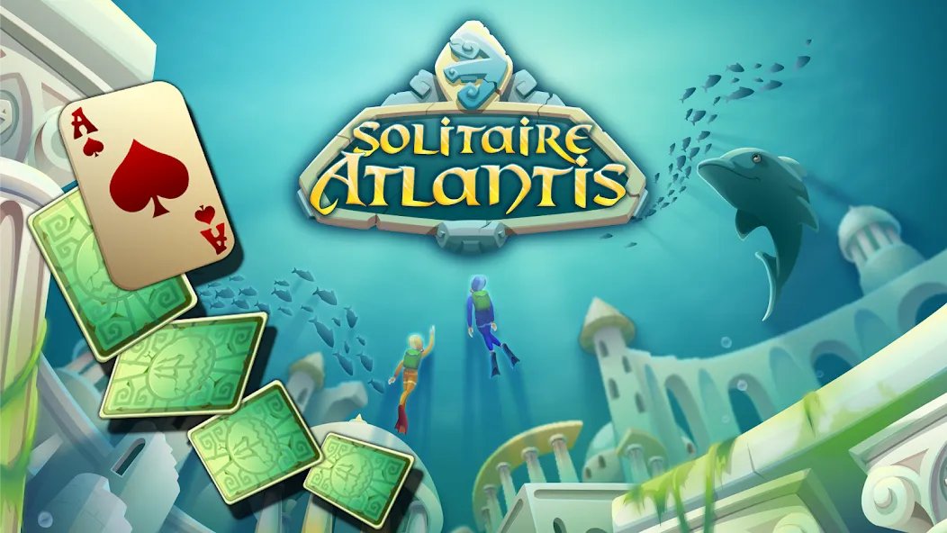 Solitaire Atlantis (олитэр Атлантис)  [МОД Меню] Screenshot 1