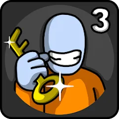 Взлом One Level 3 Stickman Jailbreak (Один Уровень 3)  [МОД Бесконечные монеты] - стабильная версия apk на Андроид