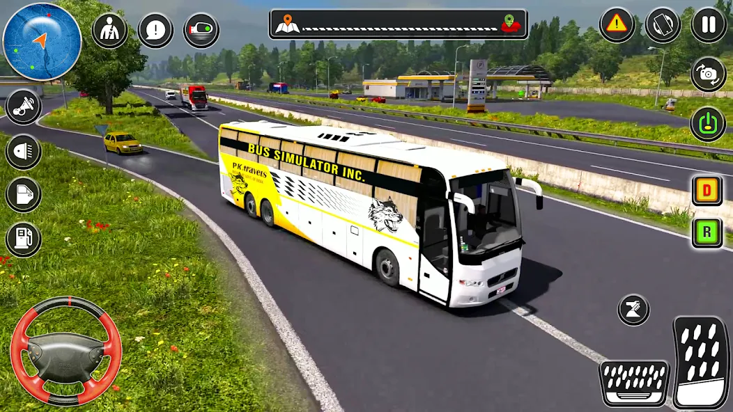 City Coach Bus City Bus Games  [МОД Бесконечные монеты] Screenshot 1