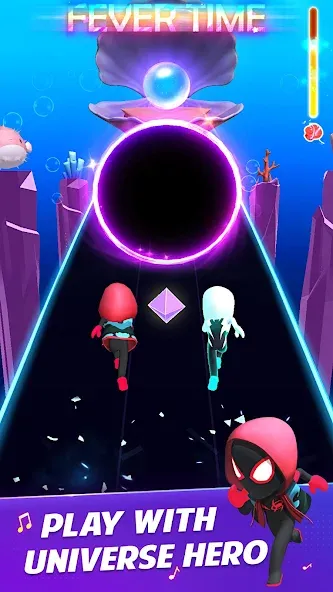 Universe Hero 3D - Music&Swing (Юниверс Хиро 3Д)  [МОД Меню] Screenshot 4