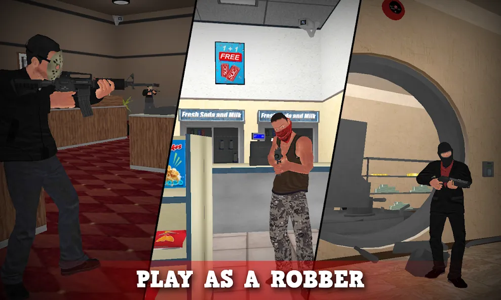 Justice Rivals 3 Cops&Robbers  [МОД Unlocked] Screenshot 2