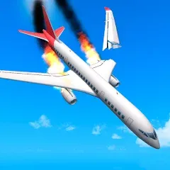 Взломанная Plane Crash: Flight Simulator (Плейн Краш)  [МОД Бесконечные монеты] - последняя версия apk на Андроид