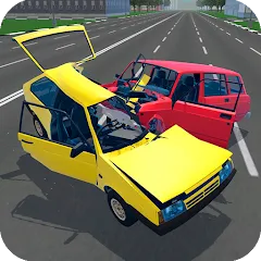 Скачать взлом Russian Car Crash Simulator (Рашн Кар Краш Симулятор)  [МОД Много монет] - последняя версия apk на Андроид