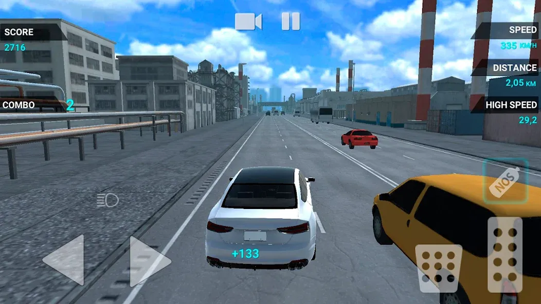 Traffic Racer Speeding Highway (Трафик Рейсер Скоростная Шоссе)  [МОД Много монет] Screenshot 1