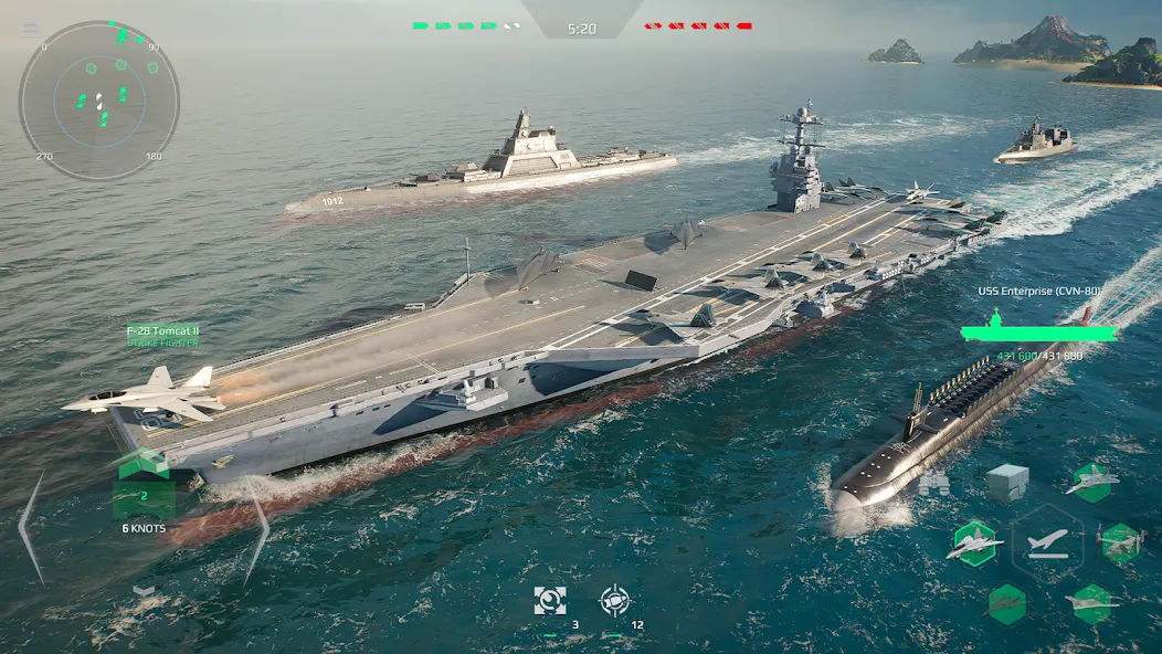 Modern Warships: Naval Battles (МОДЕРН ВАРШИПС)  [МОД Меню] Screenshot 2