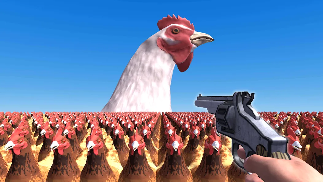 Cluck Shot: Chicken War FPS (Клак Шот)  [МОД Бесконечные деньги] Screenshot 1