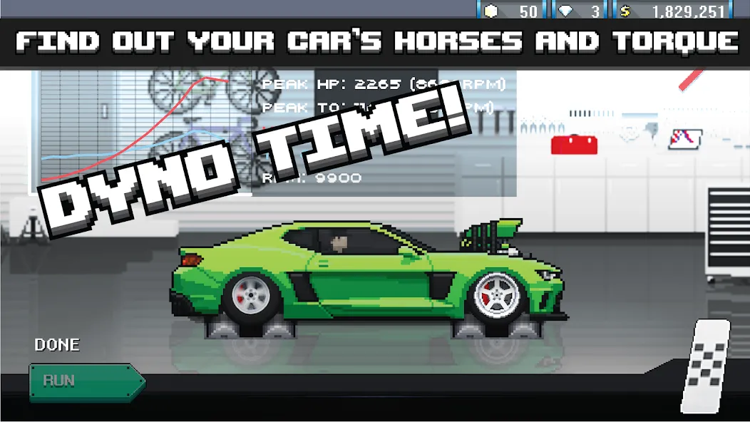 Pixel Car Racer (Пиксельный гоночный автомобиль)  [МОД Unlocked] Screenshot 3