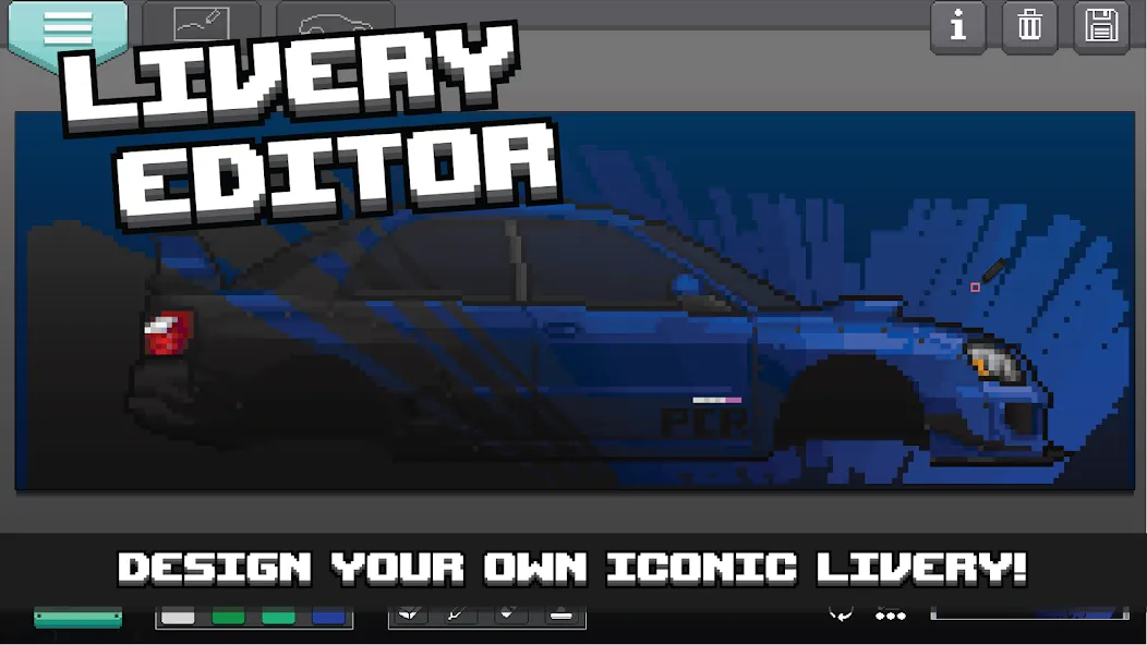 Pixel Car Racer (Пиксельный гоночный автомобиль)  [МОД Unlocked] Screenshot 5