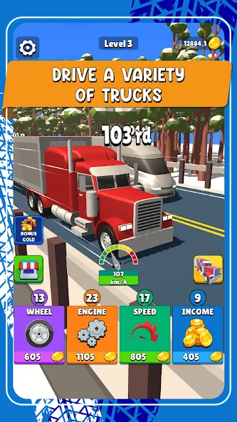 Idle Truck Racing : Cybertruck (Айдл Трак Рейсинг)  [МОД Все открыто] Screenshot 3