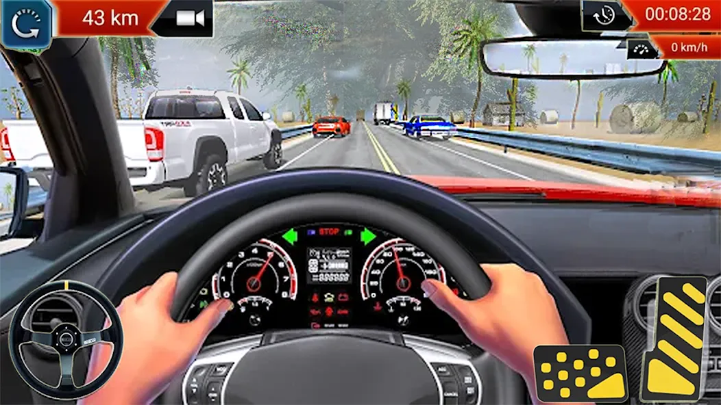 Car Highway Racing for Speed (Трафик Рейсер Трафик игры)  [МОД Меню] Screenshot 3