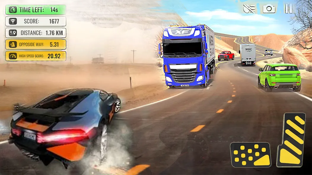 Car Highway Racing for Speed (Трафик Рейсер Трафик игры)  [МОД Меню] Screenshot 4