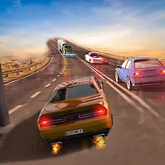 Скачать взломанную Car Highway Racing for Speed (Трафик Рейсер Трафик игры)  [МОД Меню] - полная версия apk на Андроид