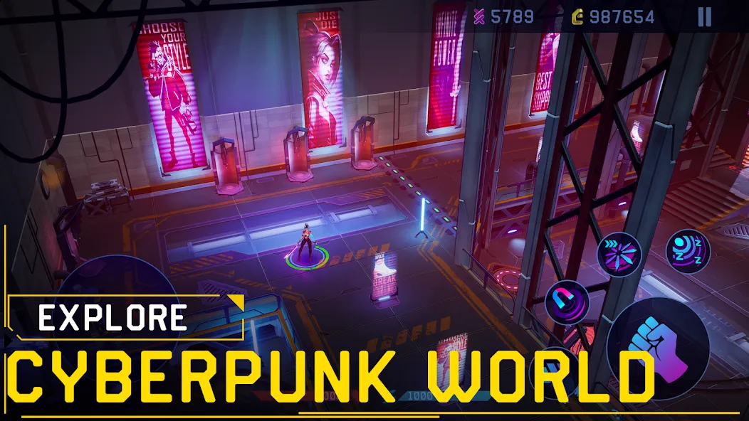 Rush Angel - Cyberpunk RPG (Раш Энджел)  [МОД Много денег] Screenshot 3