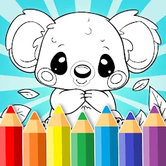 Взломанная Animal coloring pages  [МОД Unlocked] - последняя версия apk на Андроид