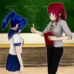 Взлом Anime Girl School Teacher 3D  [МОД Все открыто] - последняя версия apk на Андроид