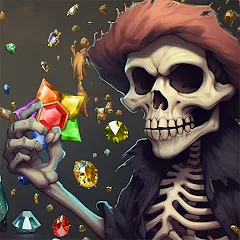 Скачать взломанную Jewels Ghost Ship: jewel games (Джуэлз Гост Шип)  [МОД Бесконечные монеты] - стабильная версия apk на Андроид