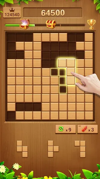 Wood Block Puzzle Addictive  [МОД Много денег] Screenshot 4