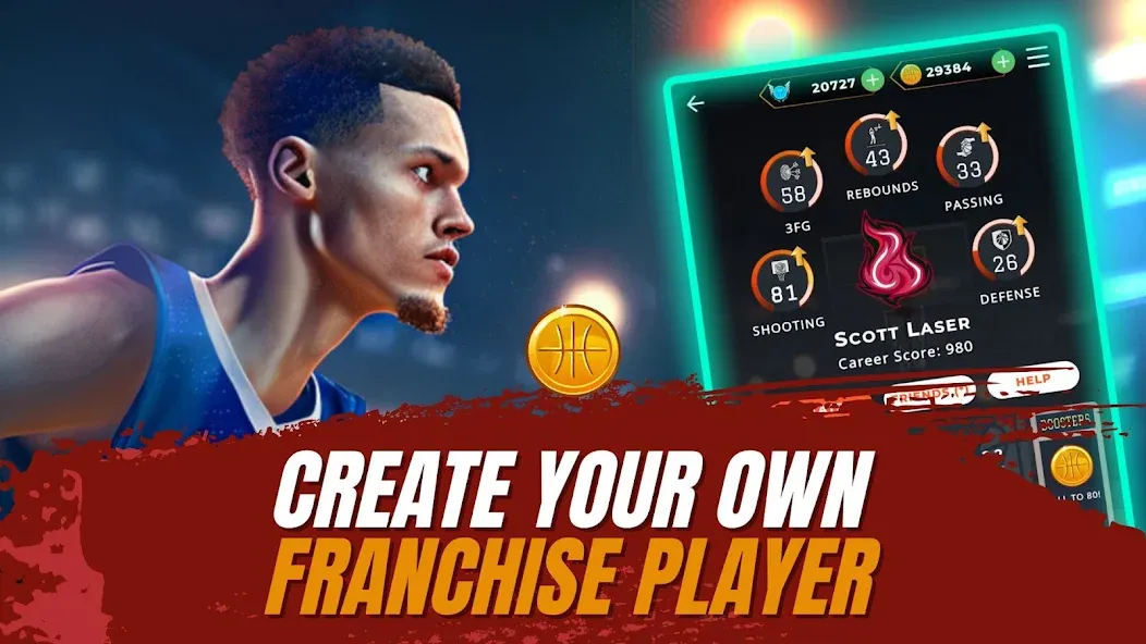 Astonishing Basketball Manager (Удивительный баскетбольный менеджер)  [МОД Unlimited Money] Screenshot 2