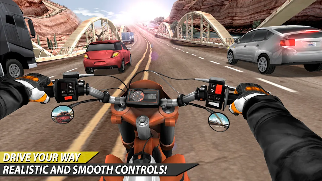 Moto Rider In Traffic (Мото Райдер в Трафике)  [МОД Mega Pack] Screenshot 3