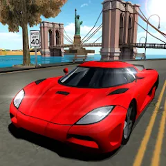 Взлом Car Driving Simulator: NY (Симулятор вождения автомобиля)  [МОД Unlimited Money] - последняя версия apk на Андроид