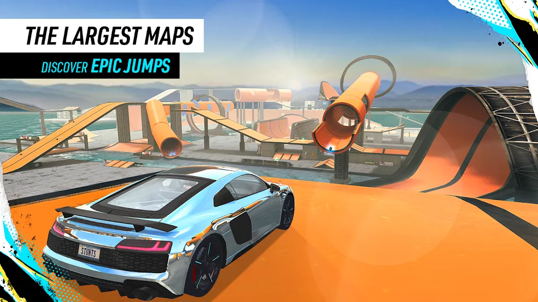 Car Stunt Races: Mega Ramps (Кар Стант Рейсы)  [МОД Mega Pack] Screenshot 3