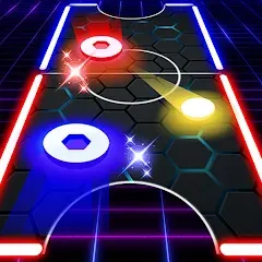 Взломанная Air Hockey Glow HD Ultimate 2D (Эйр)  [МОД Menu] - полная версия apk на Андроид