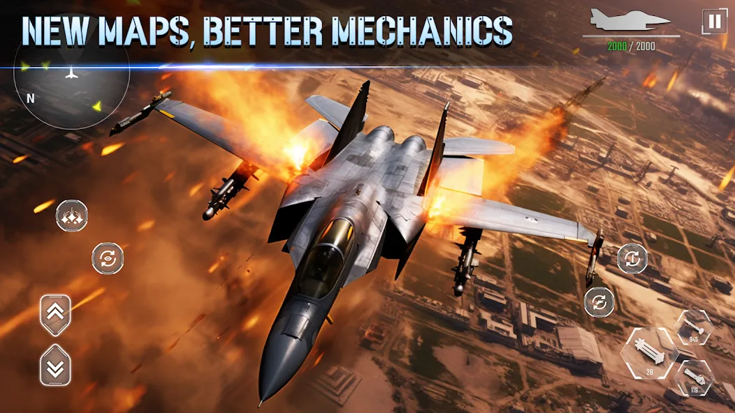 Aircraft Strike: Jet Fighter  [МОД Unlocked] Screenshot 4