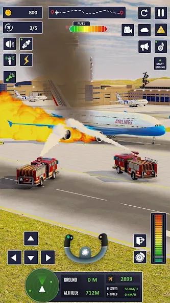 Airplane Game Flight Simulator  [МОД Все открыто] Screenshot 5