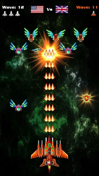 Galaxy Attack: Shooting Game (Гэлэкси Аттак)  [МОД Меню] Screenshot 2