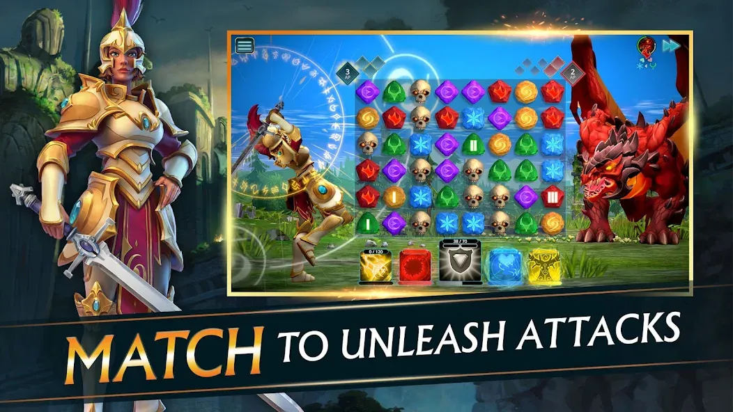 Puzzle Quest 3 - Match 3 RPG (Пазл Квест 3)  [МОД Mega Pack] Screenshot 1