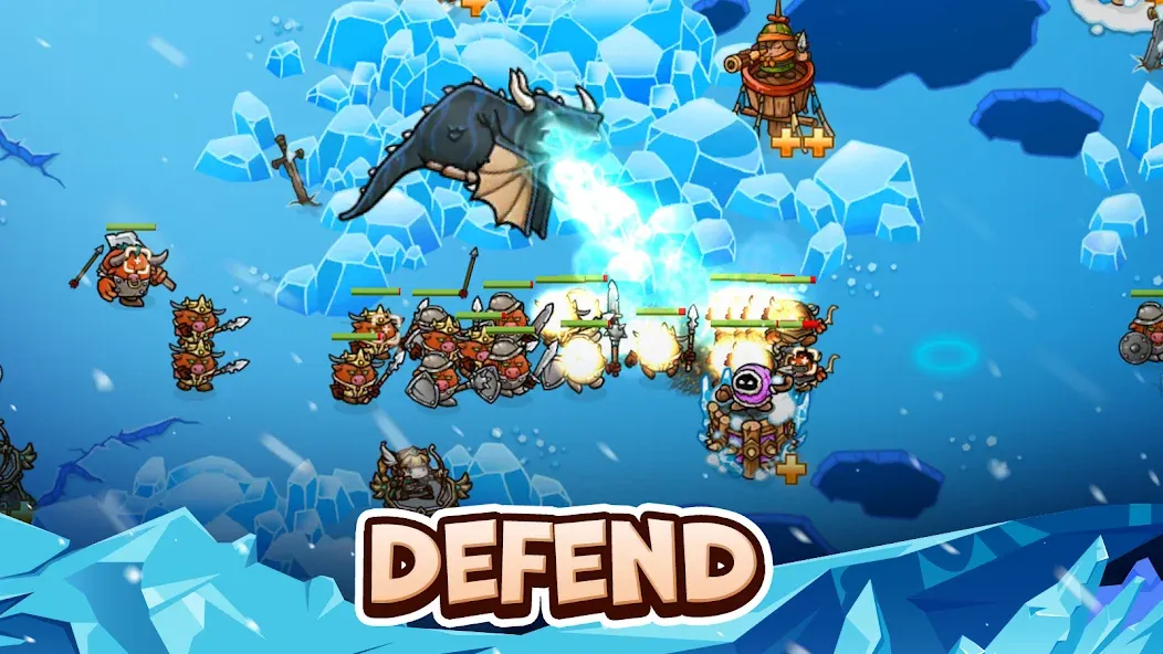 Crazy Defense Heroes - TD Game (Крейзи Дефенс Хероес)  [МОД Unlocked] Screenshot 1