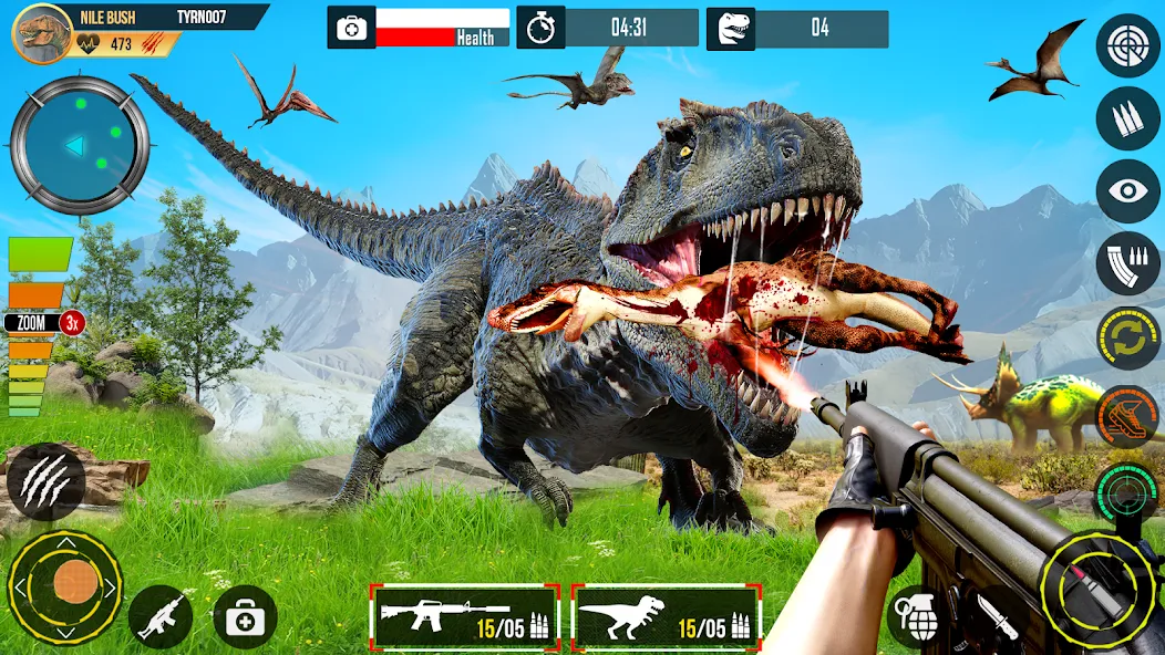 Real Dino Hunting Gun Games (Риал Дино Хантинг Ган Геймс)  [МОД Mega Pack] Screenshot 2