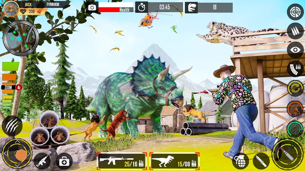 Real Dino Hunting Gun Games (Риал Дино Хантинг Ган Геймс)  [МОД Mega Pack] Screenshot 4