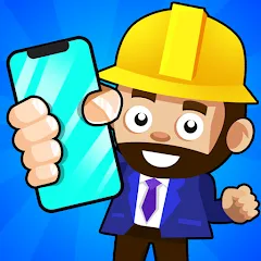 Взломанная Idle Smartphone Tycoon Factory (Смартфон Фабрика Айдл Тайкун)  [МОД Unlimited Money] - последняя версия apk на Андроид