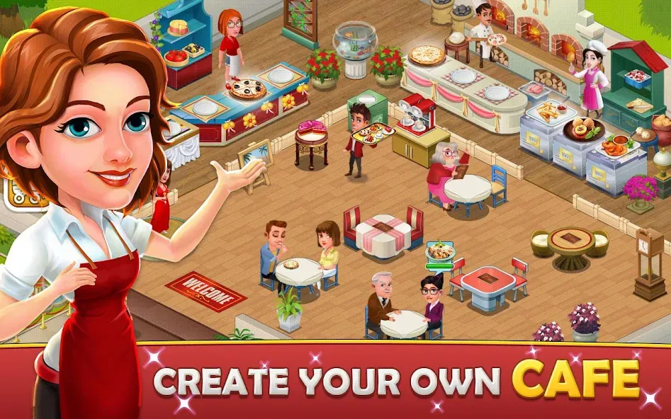 Cafe Tycoon – Cooking & Fun  [МОД Unlocked] Screenshot 1