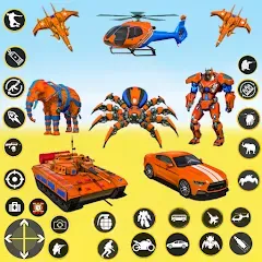 Скачать взлом Spider Mech Wars - Robot Game  [МОД Меню] - последняя версия apk на Андроид