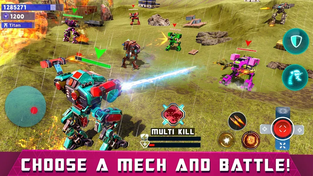 Mech Robot Wars - Multi Robot  [МОД Много денег] Screenshot 2