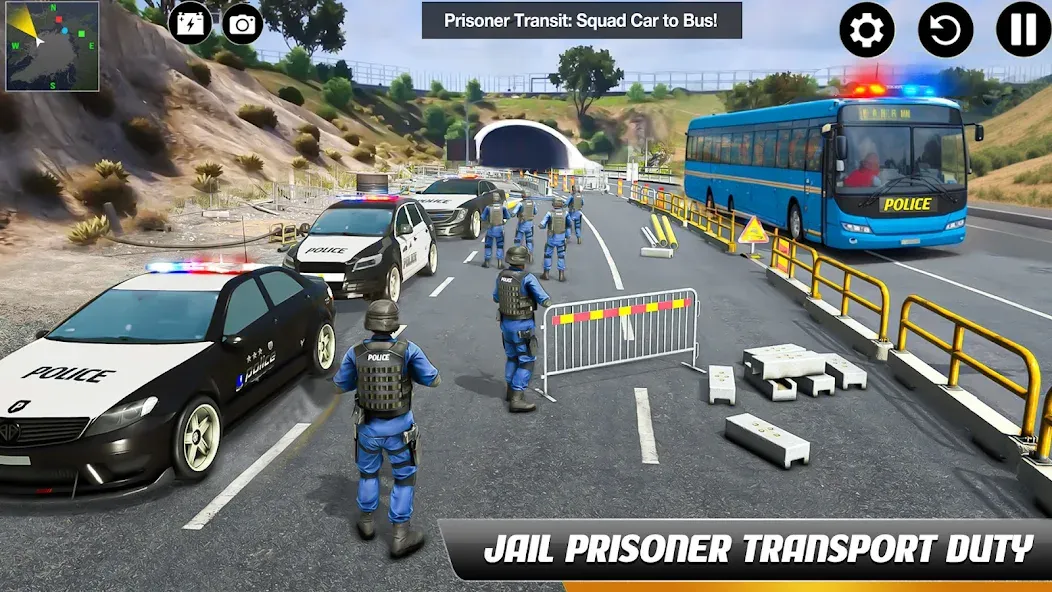 Police Bus Simulator Bus Games  [МОД Все открыто] Screenshot 2