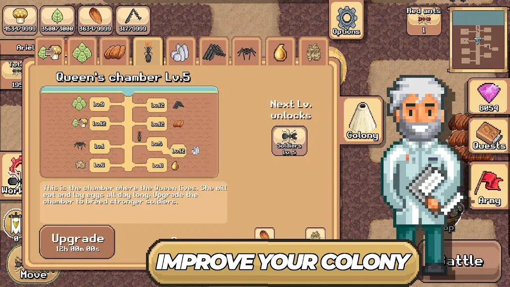 Pocket Ants: Colony Simulator (Покет Муравьи)  [МОД Бесконечные монеты] Screenshot 3