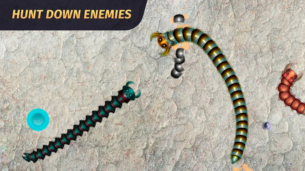 Worm.io - Gusanos Battle  [МОД Unlocked] Screenshot 2