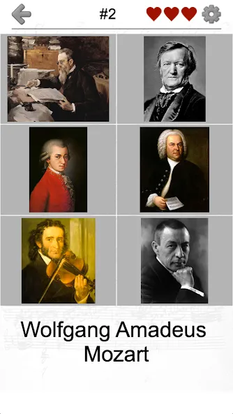 Famous Composers Portrait Quiz  [МОД Бесконечные деньги] Screenshot 4